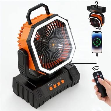 Ventilador Recargable F6s – 20,000 mAh 🌬️💡 ¡POTENCIA Y FRESCURA SIN LÍMITES! 💡🌬️ - 2/5
