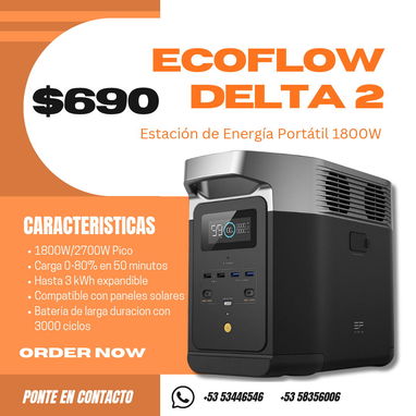 🪷Estación de energía portátil EcoFlow DELTA 3 1500🪷 [1536Wh] $895 - Img 110730128