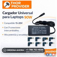 Cargador Universal Para Laptop 90W - Compatible con HP, Asus, Lenovo, Dell, Acer y más | 8 Puntas Intercambiables 18.5V - Img 55190959