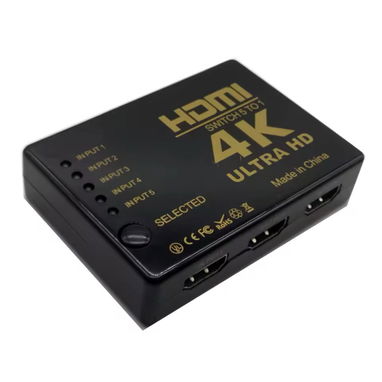 Distribuidor HDMI 5 en 1 Conecte 5 equipos a su televisor por un solo HDMI Con su control remoto!! - Img 90386078