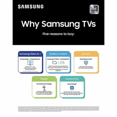 Samsung de 50” 4K  Crystal UHD U8000FB modelo 2025 Smart TV - 9/9