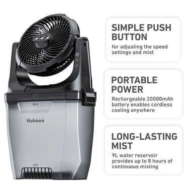 Ventilador de Nebulizacion Portátil Recargable - 4/6