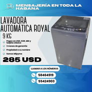 LAVADORA AUTOMÁTICA ROYAL 9KG - Img 56375635