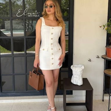 Vestidos cortos, jeans negro de mujer - 3/6