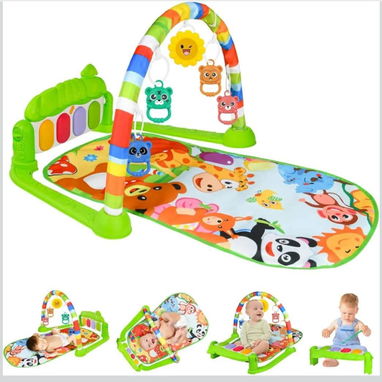 Gimnasio De Juegos Para Bebes. Incluye Manta de Juego. Piano con 3 Sonidos. Arco con 5 Accesorios colgantes. Nuevo! 0km! - Img 119232382