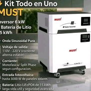 Inversor solar todo en uno Must 6 kw 15 kwh Nuevo - Img 54614421