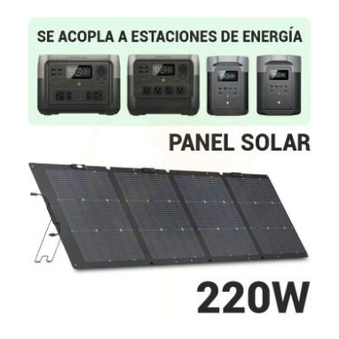 Panel Solar Portátil ECOFLOW 220W, Plegable / 375 USD - Img 118893072