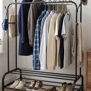 Perchero organizador de ropa y calzado. Mide 110x57x157 cms - Img 55800812