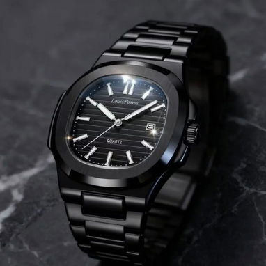 ⌚✨ Louis Poems Nautilus Pure Black ✨⌚ - Img 113872066