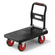 Carro Plataforma Plegable de Alta Resistencia 680 lb – Carretilla de Mano con Correa para Almacén, Jardín y Mudanzas - Img 57529076