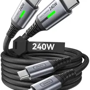 Cable USB-C a USB-C INIU 240W Trenzado de Carga Rápida para iPhone, Samsung, Laptop, MacBook, iPad y Switch - Img 55585168
