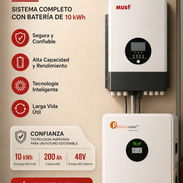 🔆Combo: inversor de 12 kw Must + batería de 10 kw Felicity Solar - Img 56128274