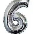 Globos plateado y dorado - 10/10