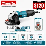 Pulidora amoladora angular profesional Makita - Img 54440210