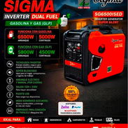 *PLANTA ELÉCTRICA SIGMA Inverter 6500W pico y 5000W continuos* Gasolina ⛽️ Gas 💨 Es silenciosa🤩✅ *Detalles en la fo - Img 56939467