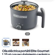 Olla eléctrica portátil Élite Gourmet 1.25qt recubrimiento cerámico - Img 56805830