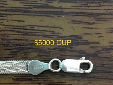 Pulsera martillada de plata 925, italiana, cifrada, $5000 CUP‼️ - Img 65850146