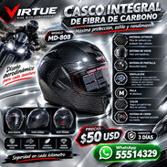 CASCO INTEGRAL DE FIBRA DE CARBONO NUEVO, CON FACTURA Y GARANTÍA. VARIEDAD DE CASCOS Y OTROS ARTÍCULOS PARA MOTOS - Img 57262009