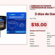 Embudo Filtrante S.P.C: Resistente a la Corrosión por Hidrocarburos VPT#-0119 - Img 55435226