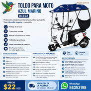 TOLDO PARA MOTO AZUL MARINO D1102 - Img 57374784
