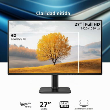 Monitor  Philips de computadora FHD 180Hz IPS HDR10, 27E2G2200 de 27 new 52815418 - 2/10