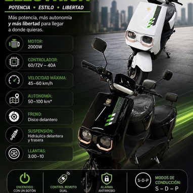Moto Electrica Volta, Batería de Litio - 2/2
