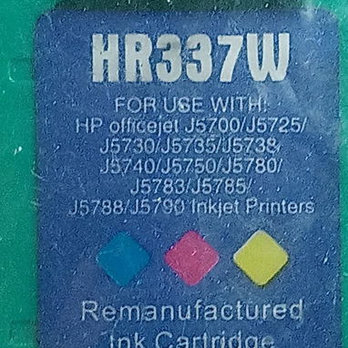 Cartucho nuevo en paquete modelo HR337 para impresora HP officejet J5740 y J5750. - 2/2