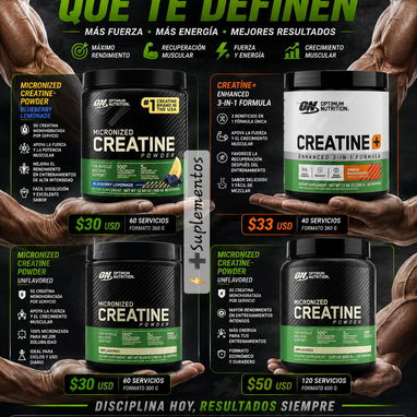 Creatinas, Proteínas, Vitaminas y más - 9/10