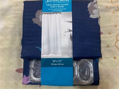Cortinas de baño de tela poliéster antimoho y más - Img 65988716