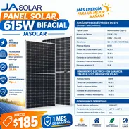 ☀️🔋 PANEL SOLAR 615W BIFACIAL JA SOLAR 🔋☀️ ¡Genera más energía y aprovecha al máximo la luz solar con la tecnología b - Img 57971647