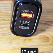 Cargador de 65 Watts, con entrada USB C y USB A. Carga rápida. Cable tipo C gratis. - Img 55740193