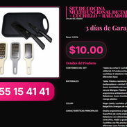 SET DE COCINA MULTIFUNCIONAL DE TABLA + CUCHILLO + RALLADORES - Img 57261015