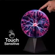 Lámpara de bola de plasma mágica Vidrio táctil LED Luz nocturna Luces de ambiente Fiesta de Navidad Decoración - Img 50040275