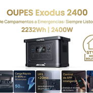 ⚡OUPES EXODUS 2400 🔋2232 Wh Capacidad LiFePO4 ✅ 2400 W Potencia Nominal ✅ 4500 W Potencia Pico 🧾 Garantía 7 días - Img 56146681
