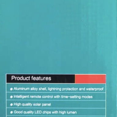 🔆 Lampara Solar 200W. 24cm de diámetro. Para interiores y exteriores cubiertos. 6500K Blanco Frío.  Aprox. 10hr autonom - Img 118782353