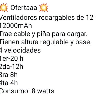 Ventilador recargable con papeles solar - Img 124791723