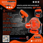 🌀 45 🌀 MULTIFUNCIONAL VENTILADOR RECARGABLE. FACTURA Y GARANTÍA, MENSAJERÍA. TLF 54833699 - Img 52364838