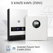Kit de inversor 3kw 110v con batería de 5kw - Img 57074423