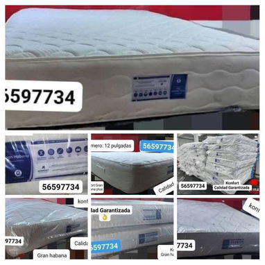 Ofertas de Colchones Konfort, de Esponja y bases Boxesprin todas las medidas - Img 118297330