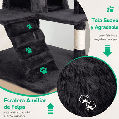 Torre Rascadora Multinivel para Gatos - 5/5