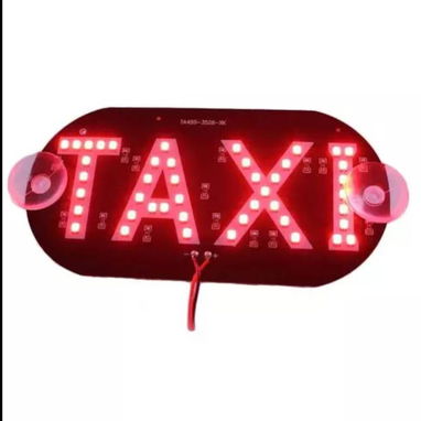SEÑALIZACIÓN DE TAXI, CON VENTOSAS PARA INTERIOR DE PARABRISAS. - 4/4