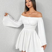 Fresh - Vestido Elegante de Mujer con Hombros Descubiertos/Un Hombro - Img 52832098