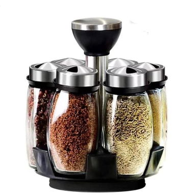 💫 Organizador de condimentos – set de 6 pomos de vidrio - Img 123003938
