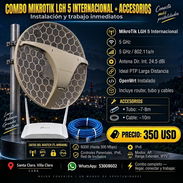 📡 COMBO MIKROTIK LGH 5 INTERNACIONAL + ROUTER TP-LINK + ACCESORIOS - Img 57993610