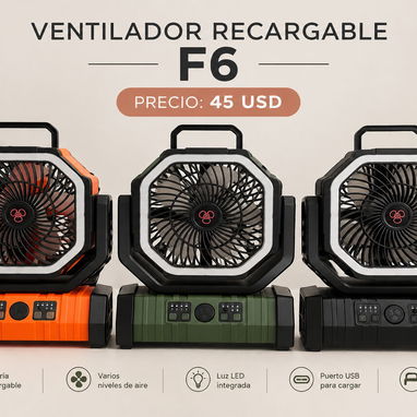 Ventiladores recargables f6 - 2/2