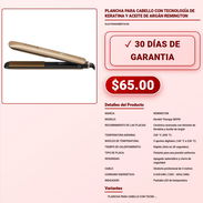 PLANCHA PARA CABELLO CON TECNOLOGÍA DE KERATINA Y ACEITE DE ARGÁN REMINGTON . - Img 57878307