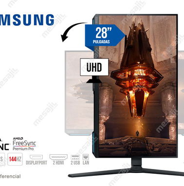 VENTA!!_MONITOR SAMSUNG ODYSSEY 28” 4K(MOD: G70B)|UHD(3440x2140)|IPS|G-SYNC COMPATIBLE|144Hz_1ms|SELLADO!!. 5410-9151 - Img 89365821