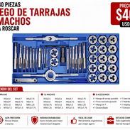 Juego de tarrajas y machos de 40 piezas desde M0.5 - M12 - Img 55146846
