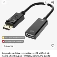 Se venden variedad de cables y adaptadores HDMI, display port, VGA - Img 55298860