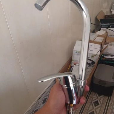 LLAVE MEZCLADORA CUELLO DE GANSO DE FREGADERO S.P.C 5PT# - 4/7